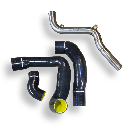 SteamSpeed Focus RS Intercooler High-Flow Pipe and Hose Kit (black & yellow)