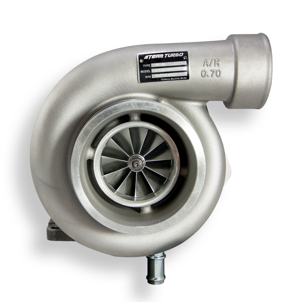 SteamSpeed STX 82R Ball Bearing Universal Turbo, 4" inlet (w/o hotside)